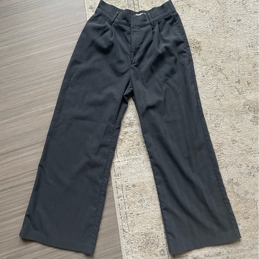 Abercrombie and Fitch grey houndstooth trousers